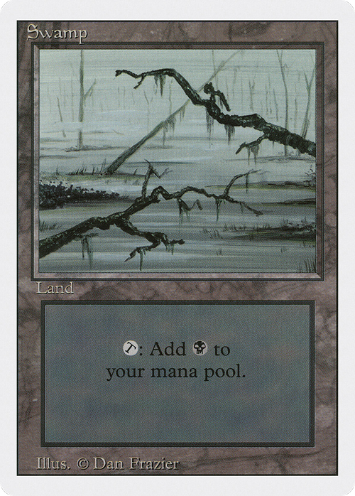 Swamp (C) (3ED-300) - Revised Edition