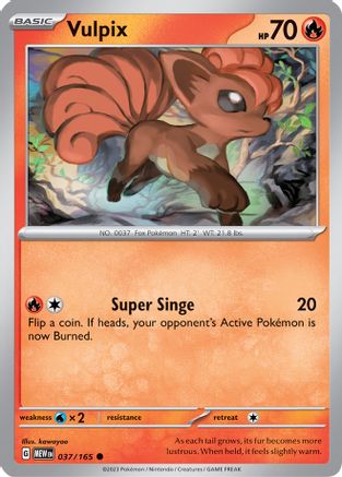 Vulpix 037  SV Scarlet & Violet 151 - Common