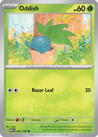 Oddish 043  SV Scarlet & Violet 151 - Common