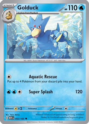 Golduck 055  SV Scarlet & Violet 151 - Uncommon