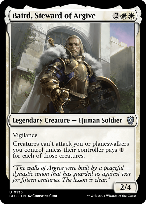Baird, Steward of Argive (BLC-135) - Bloomburrow Commander