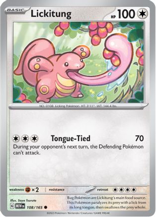 Lickitung 108  SV Scarlet & Violet 151 - Common