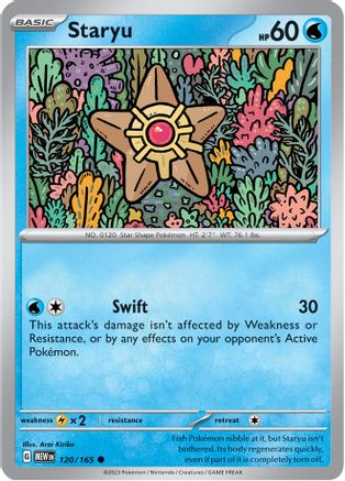 Staryu 120  - Reverse Holofoil SV Scarlet & Violet 151 - Common