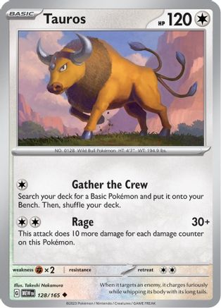Tauros 128  SV Scarlet & Violet 151 - Uncommon
