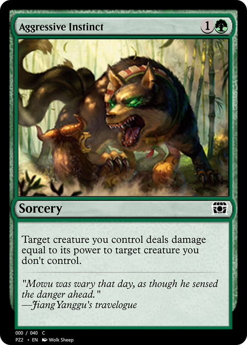 Aggressive Instinct (PZ2-70855) - Treasure Chest Foil