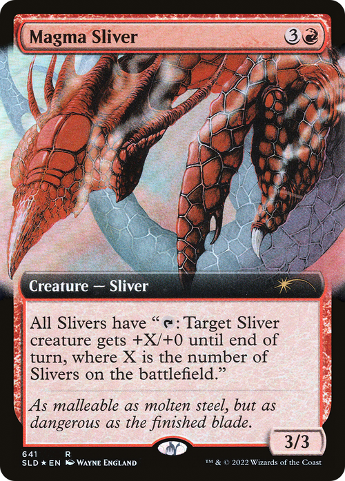 Magma Sliver (Extended Art) (SLD-641) - Secret Lair Drop: (Extended Art) Foil