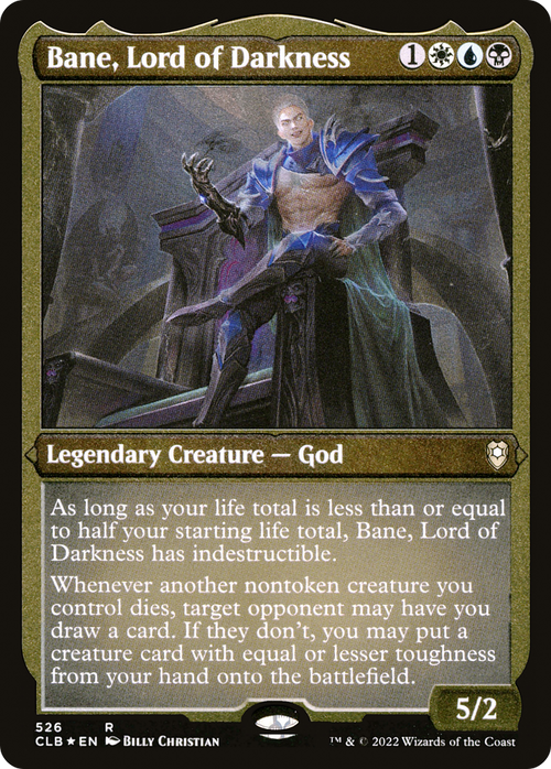 Bane, Lord of Darkness (CLB-526) - Commander Legends: Battle for Baldur's Gate Foil