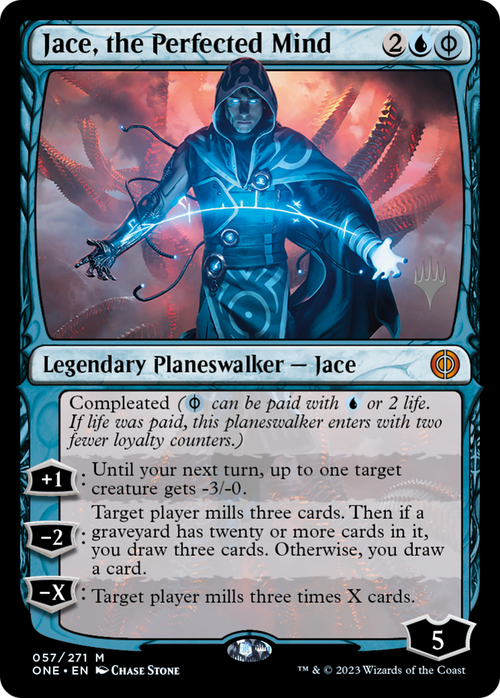Jace, the Perfected Mind (PPONE-057) - Phyrexia: All Will Be One Promos Foil