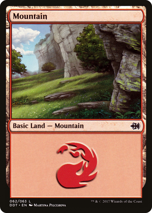 Mountain (62) (DDT-062) - Duel Decks: Merfolk vs. Goblins