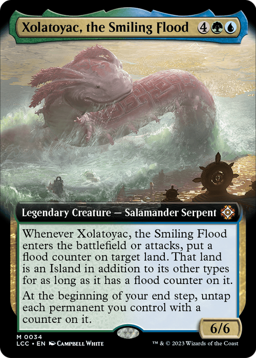 Xolatoyac, the Smiling Flood (Extended Art) (LCC-034) - The Lost Caverns of Ixalan Commander: (Extended Art) Foil