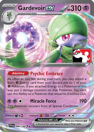 Gardevoir ex 086  - Holofoil Prize Pack Series Cards - Ultra Rare