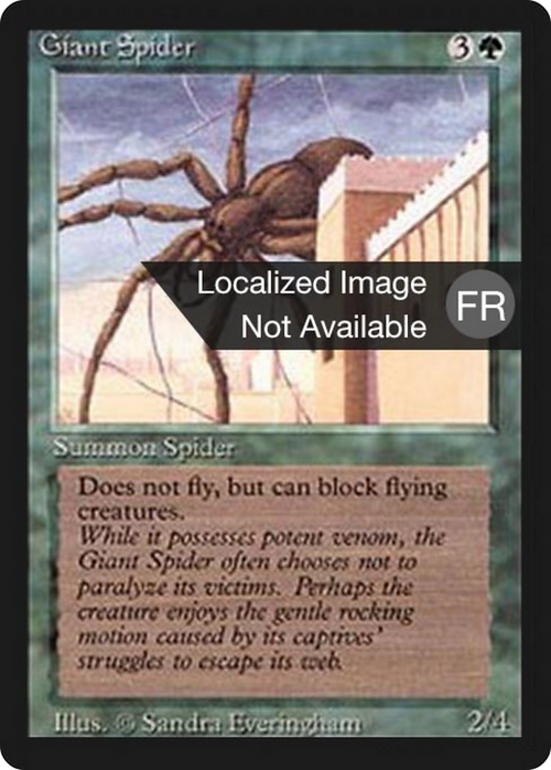 Giant Spider (FBB-) - Foreign Black Border