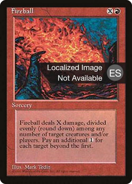 Fireball (4BB-210) - Fourth Edition Foreign Black Border