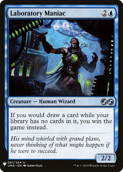 Laboratory Maniac (UMA) (LIST-UMA-61) - The List