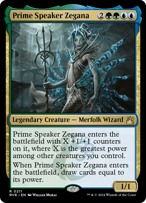 Prime Speaker Zegana (RVR-211) - Ravnica Remastered Foil