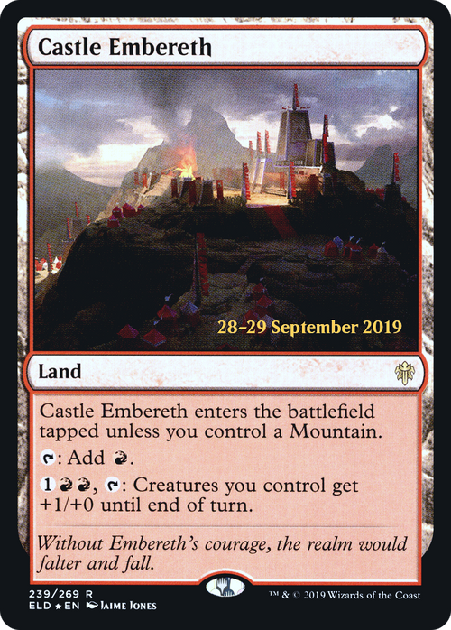 Castle Embereth (PRE-239S) - Throne of Eldraine Promos Foil