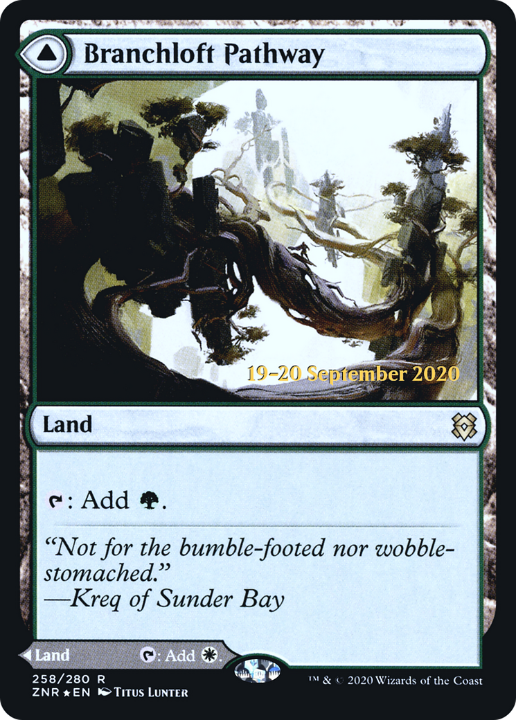 Branchloft Pathway (PRE-258S) - Zendikar Rising Promos Foil