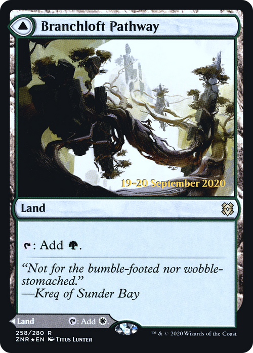 Branchloft Pathway (PRE-258S) - Zendikar Rising Promos Foil