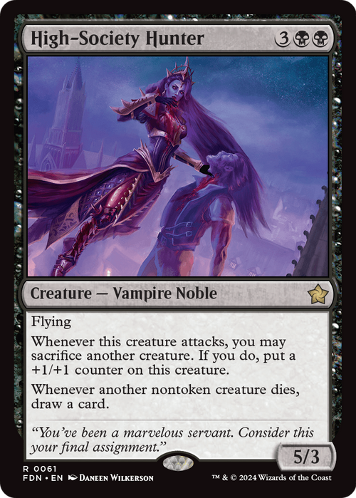High-Society Hunter (FDN-061) - Foundations Foil