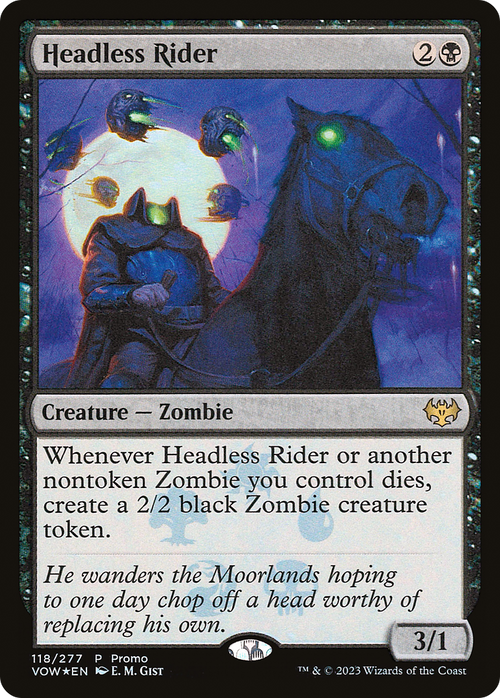 Headless Rider (MEDIA-118) - Innistrad: Crimson Vow Promos Foil