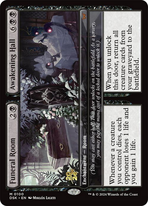 Funeral Room // Awakening Hall (PRE-100) - Duskmourn: House of Horror Promos Foil