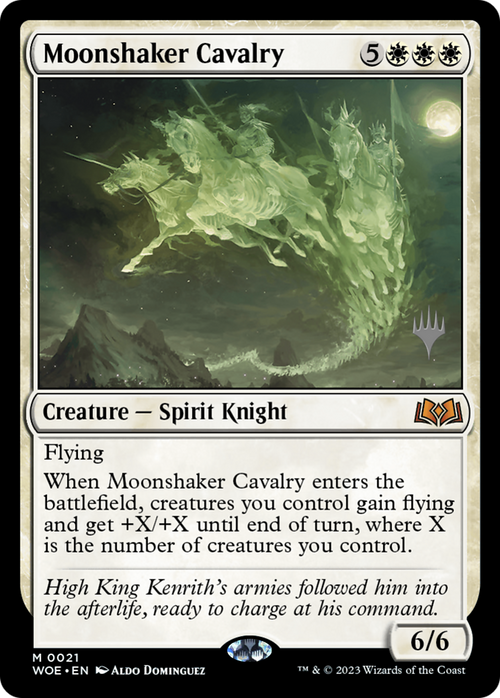 Moonshaker Cavalry (PPWOE-021) - Wilds of Eldraine Promos Foil