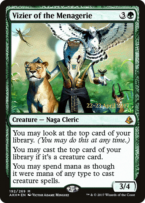 Vizier of the Menagerie (PRE-192S) - Amonkhet Promos Foil