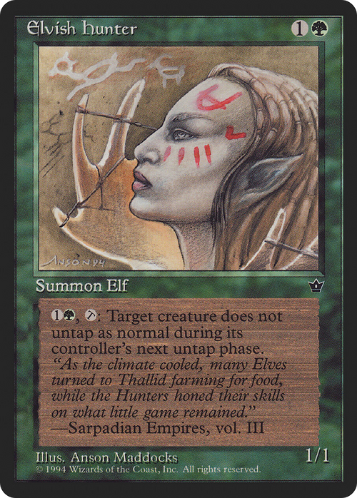 Elvish Hunter (Maddocks) (FEM-) - Fallen Empires