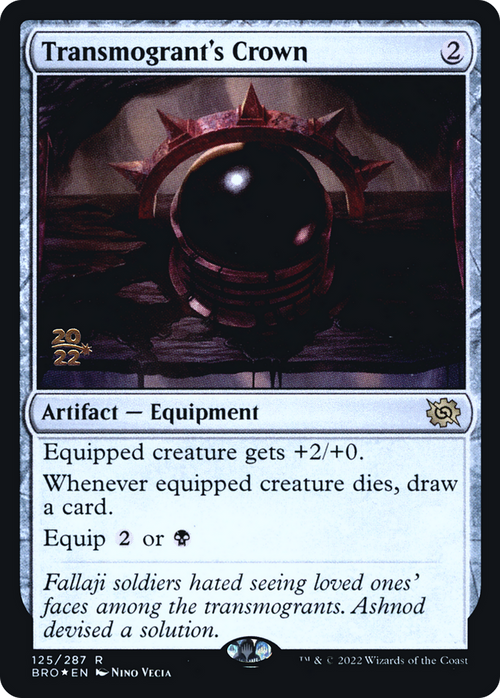Transmogrant's Crown (PRE-125) - The Brothers' War Promos Foil