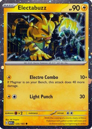 Electabuzz (Cosmos Holo) 125/165  - Holofoil Miscellaneous Cards & Products - Promo