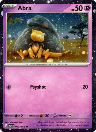 Abra (Cosmos Holo) 063/165  - Holofoil Miscellaneous Cards & Products - Promo