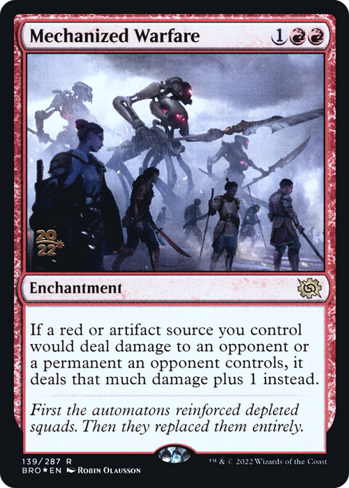 Mechanized Warfare (PRE-139) - The Brothers' War Promos Foil
