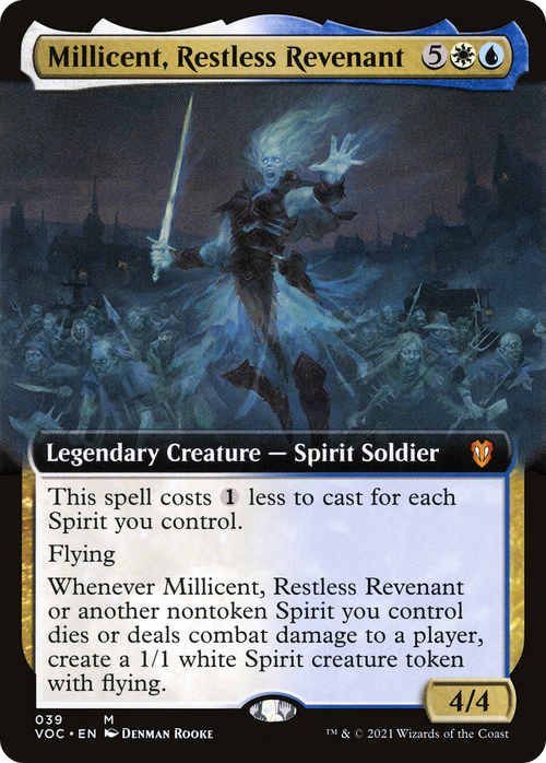 Millicent, Restless Revenant (Extended Art) (VOC-039) - Crimson Vow Commander: (Extended Art)