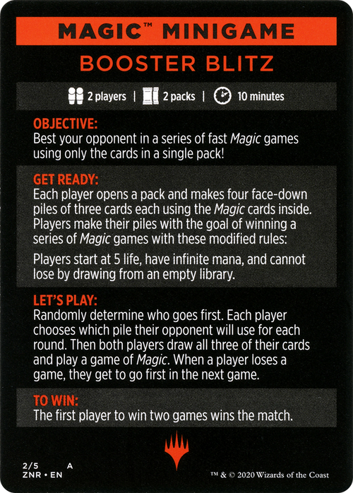 Booster Blitz (MZNR-002) - Zendikar Rising Minigames