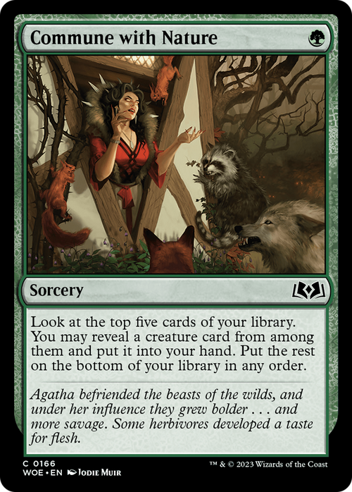 Commune with Nature (WOE-166) - Wilds of Eldraine Foil
