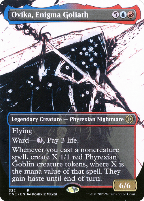 Ovika, Enigma Goliath (Showcase) (ONE-322) - Phyrexia: All Will Be One: (Showcase) (Borderless)