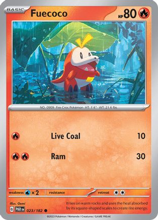 Fuecoco 023  - Reverse Holofoil SV04 Paradox Rift - Common