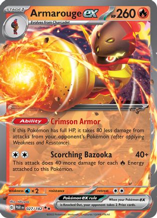Armarouge ex 027  - Holofoil SV04 Paradox Rift - Double Rare