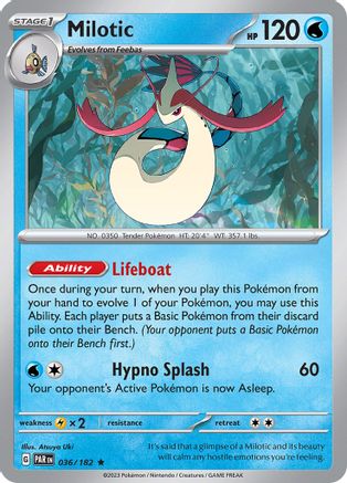 Milotic 036  - Holofoil SV04 Paradox Rift - Rare