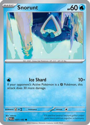 Snorunt 037/182  SV04 Paradox Rift - Common