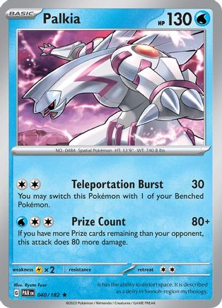 Palkia 040  - Holofoil SV04 Paradox Rift - Rare