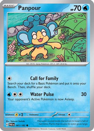 Panpour 041  - Reverse Holofoil SV04 Paradox Rift - Common