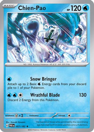 Chien-Pao 057  - Holofoil SV04 Paradox Rift - Rare