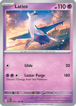 Latios 073  - Holofoil SV04 Paradox Rift - Rare