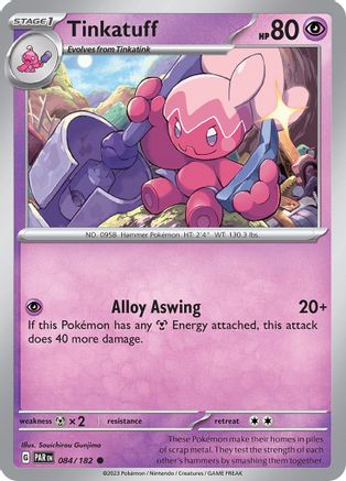 Tinkatuff 084  - Reverse Holofoil SV04 Paradox Rift - Common