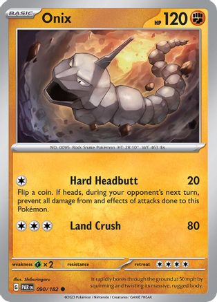 Onix 090  - Reverse Holofoil SV04 Paradox Rift - Common