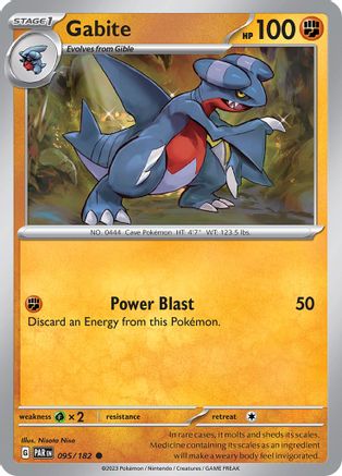 Gabite 095  - Reverse Holofoil SV04 Paradox Rift - Common