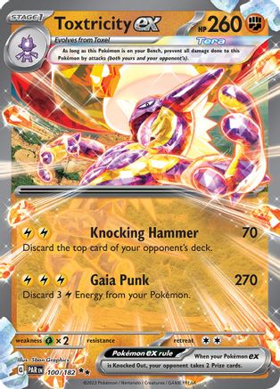 Toxtricity ex 100  - Holofoil SV04 Paradox Rift - Double Rare