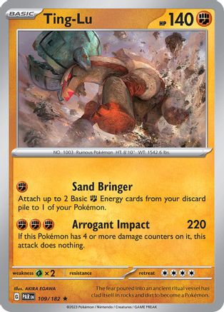 Ting-Lu 109  - Reverse Holofoil SV04 Paradox Rift - Rare