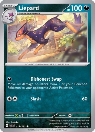Liepard 115  SV04 Paradox Rift - Common